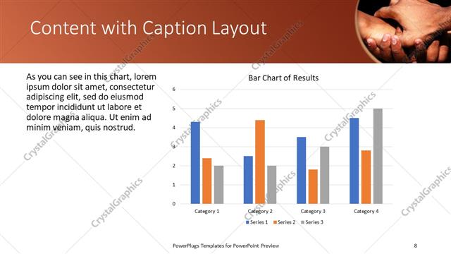 Content with Caption presentation slide layout