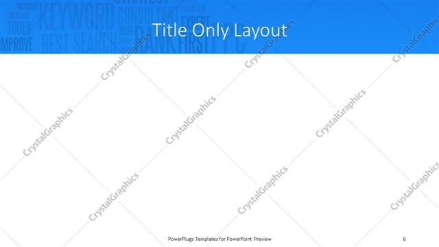 Title Only presentation slide layout