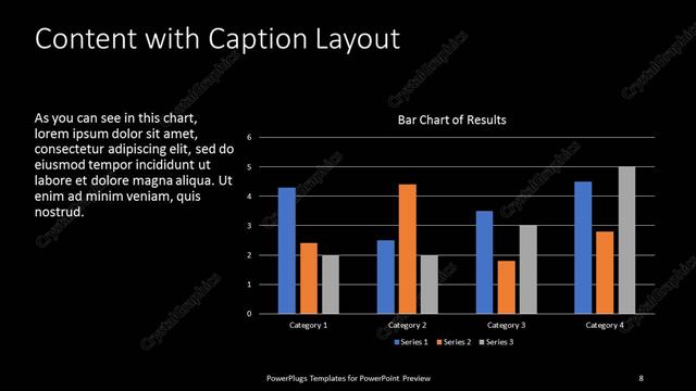 Content with Caption presentation slide layout