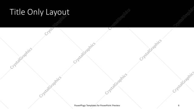 Title Only presentation slide layout