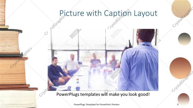 Picture with Caption presentation slide layout
