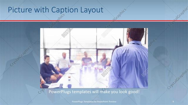 Picture with Caption presentation slide layout