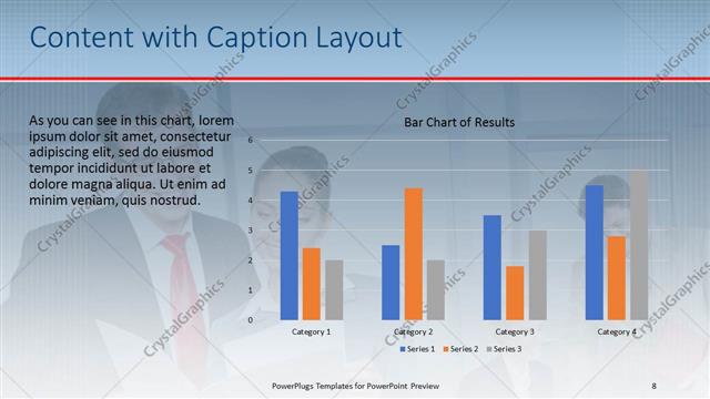 Content with Caption presentation slide layout