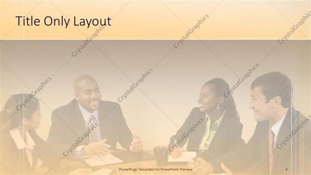 Title Only presentation slide layout