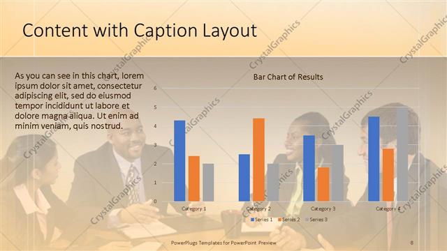 Content with Caption presentation slide layout
