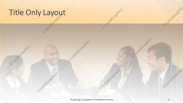 Title Only presentation slide layout