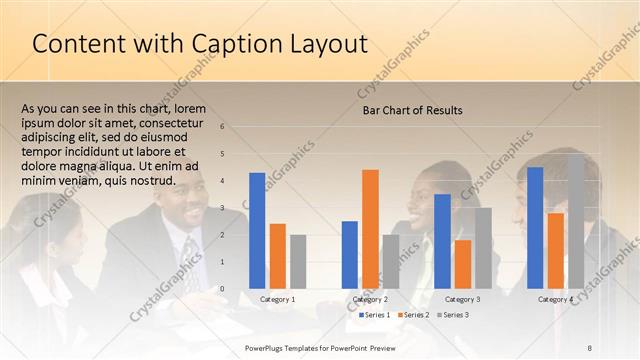 Content with Caption presentation slide layout