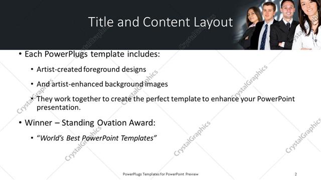 Title and Content presentation slide layout