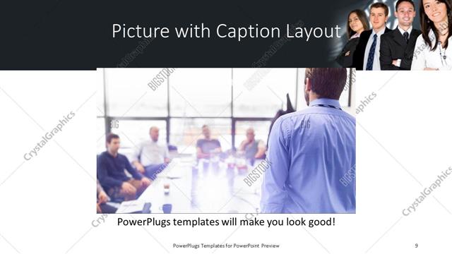 Picture with Caption presentation slide layout