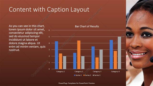 Content with Caption presentation slide layout