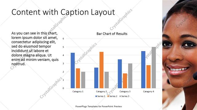 Content with Caption presentation slide layout