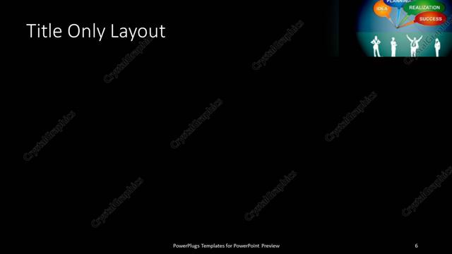 Title Only presentation slide layout