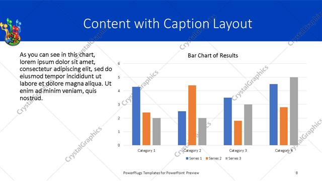 Content with Caption presentation slide layout