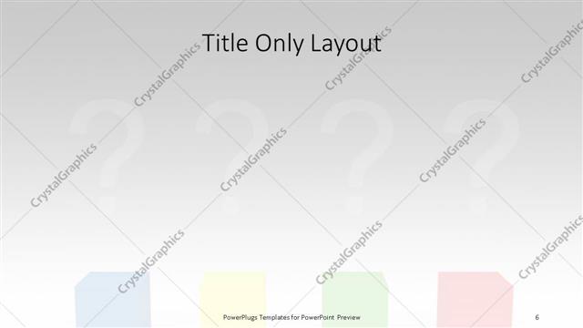Title Only presentation slide layout