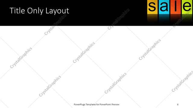 Title Only presentation slide layout