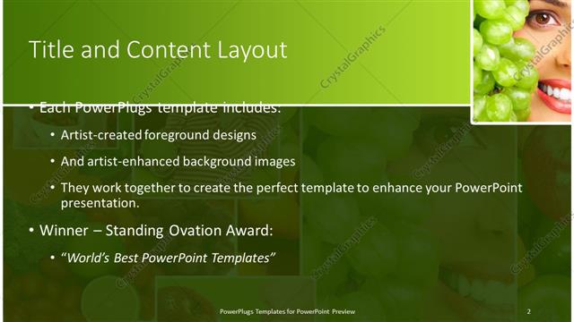 Title and Content presentation slide layout
