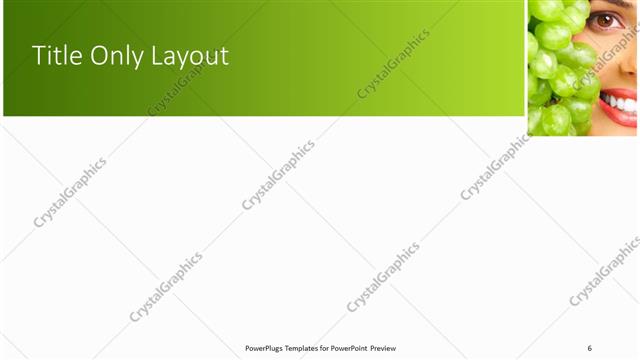 Title Only presentation slide layout