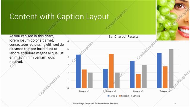 Content with Caption presentation slide layout