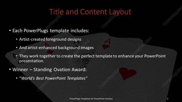 Title and Content presentation slide layout