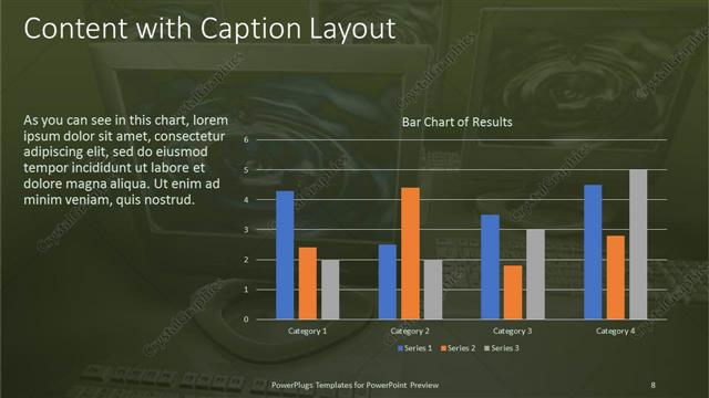 Content with Caption presentation slide layout