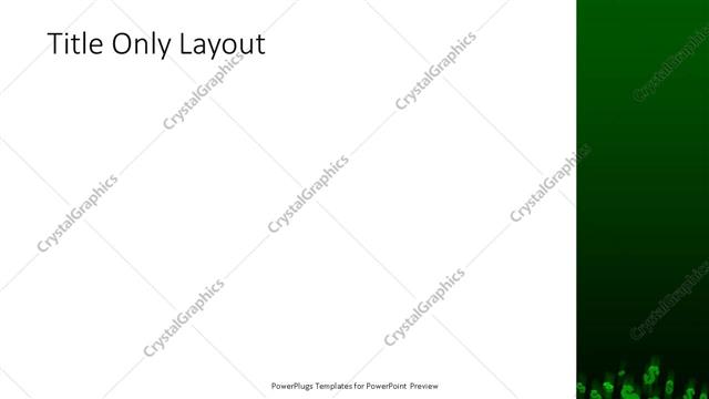 Title Only presentation slide layout