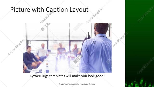 Picture with Caption presentation slide layout