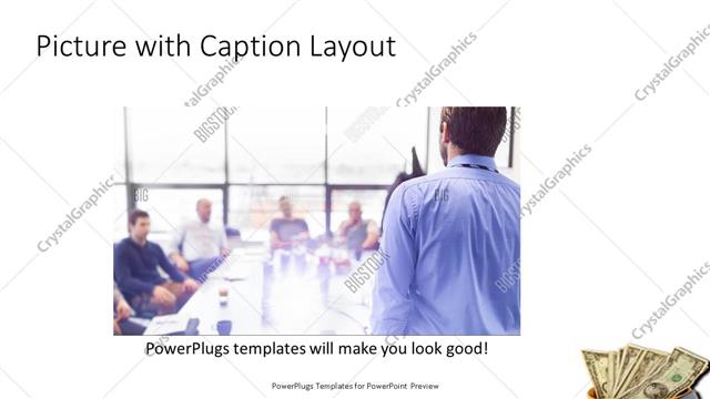 Picture with Caption presentation slide layout