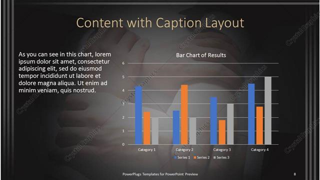 Content with Caption presentation slide layout