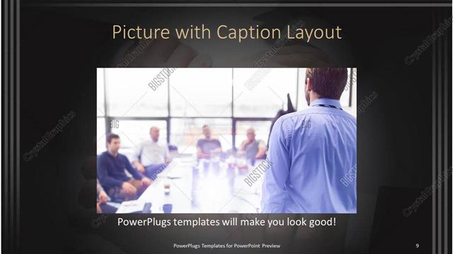 Picture with Caption presentation slide layout
