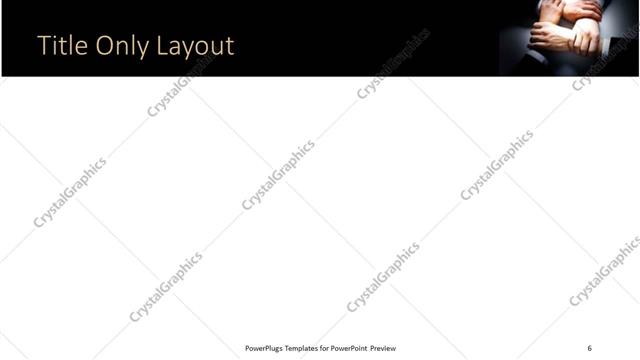 Title Only presentation slide layout