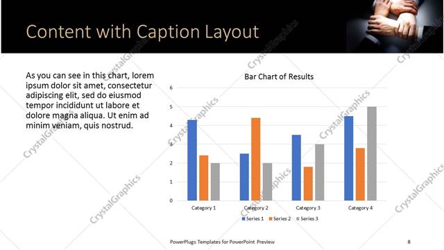 Content with Caption presentation slide layout