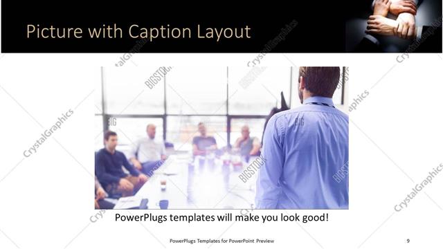 Picture with Caption presentation slide layout