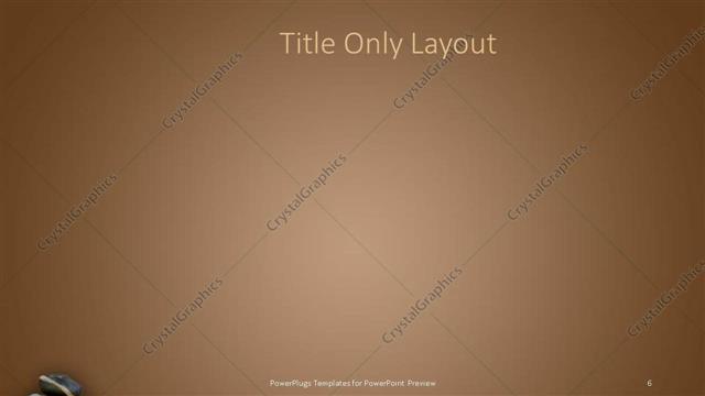 Title Only presentation slide layout