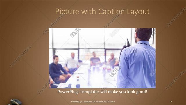 Picture with Caption presentation slide layout