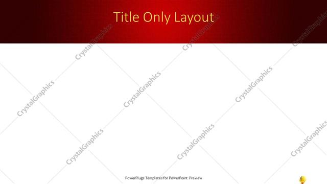 Title Only presentation slide layout