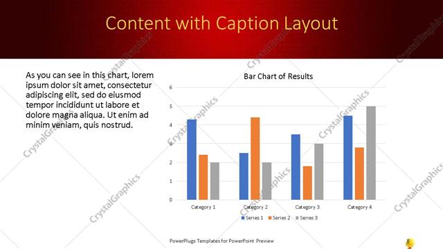 Content with Caption presentation slide layout