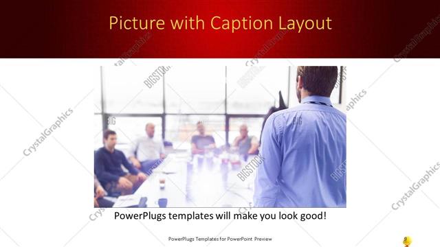 Picture with Caption presentation slide layout