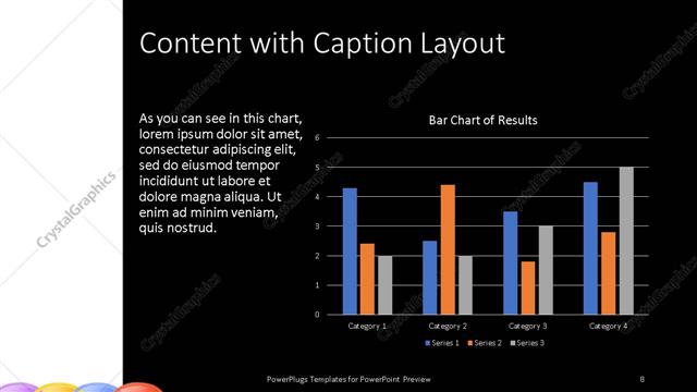 Content with Caption presentation slide layout
