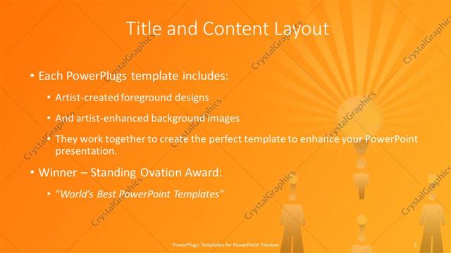 Title and Content presentation slide layout