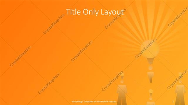 Title Only presentation slide layout