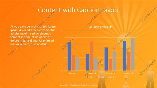 Content with Caption presentation slide layout