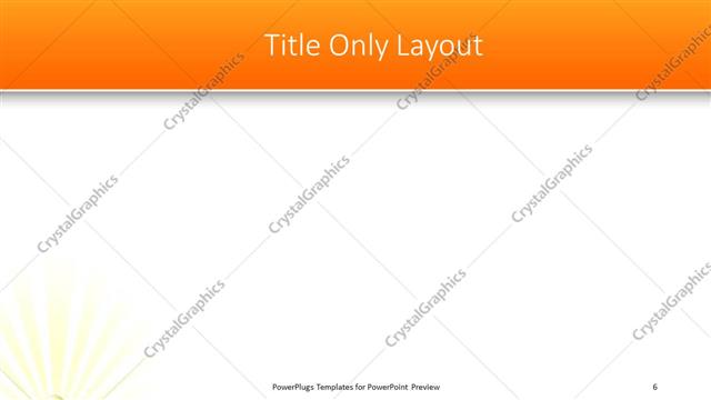 Title Only presentation slide layout