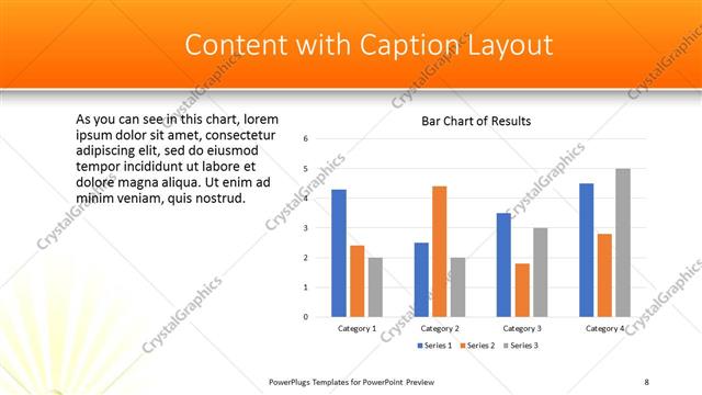 Content with Caption presentation slide layout