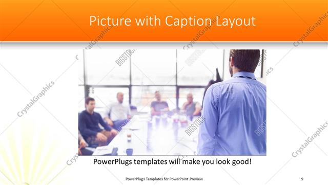 Picture with Caption presentation slide layout