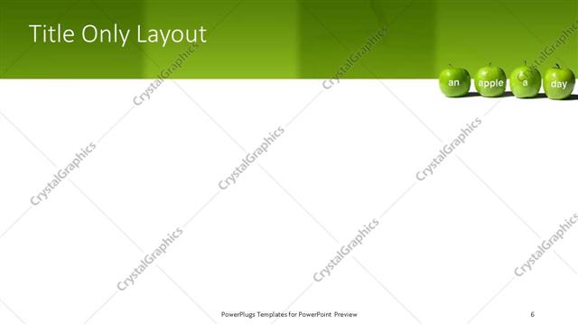 Title Only presentation slide layout