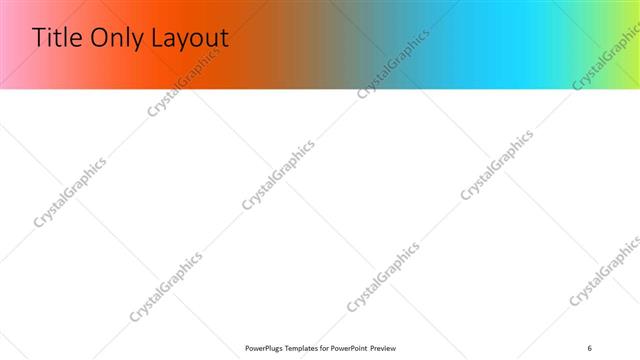 Title Only presentation slide layout