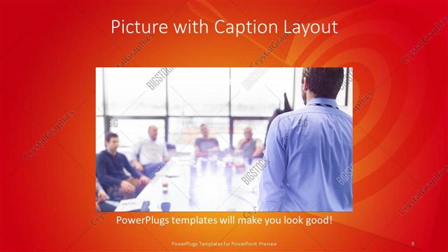 Picture with Caption presentation slide layout