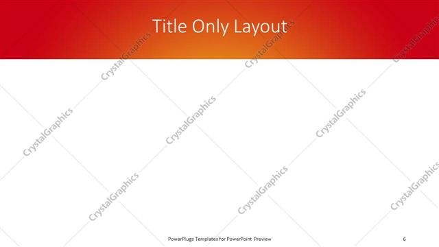 Title Only presentation slide layout