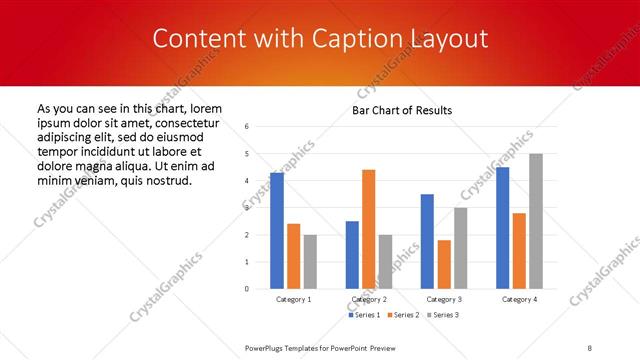 Content with Caption presentation slide layout