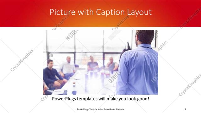 Picture with Caption presentation slide layout